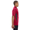 North End Men's Olympic Red Serac UTK Performance Zippered Polo