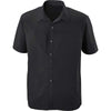 North End Men's Black Polyester Performance Short-Sleeve Shirt