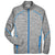 North End Men's Platinum/Olympic Blue Flux Melange Bonded Fleece Jacket