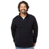 J. America Men's Black Horizon Snap Pullover