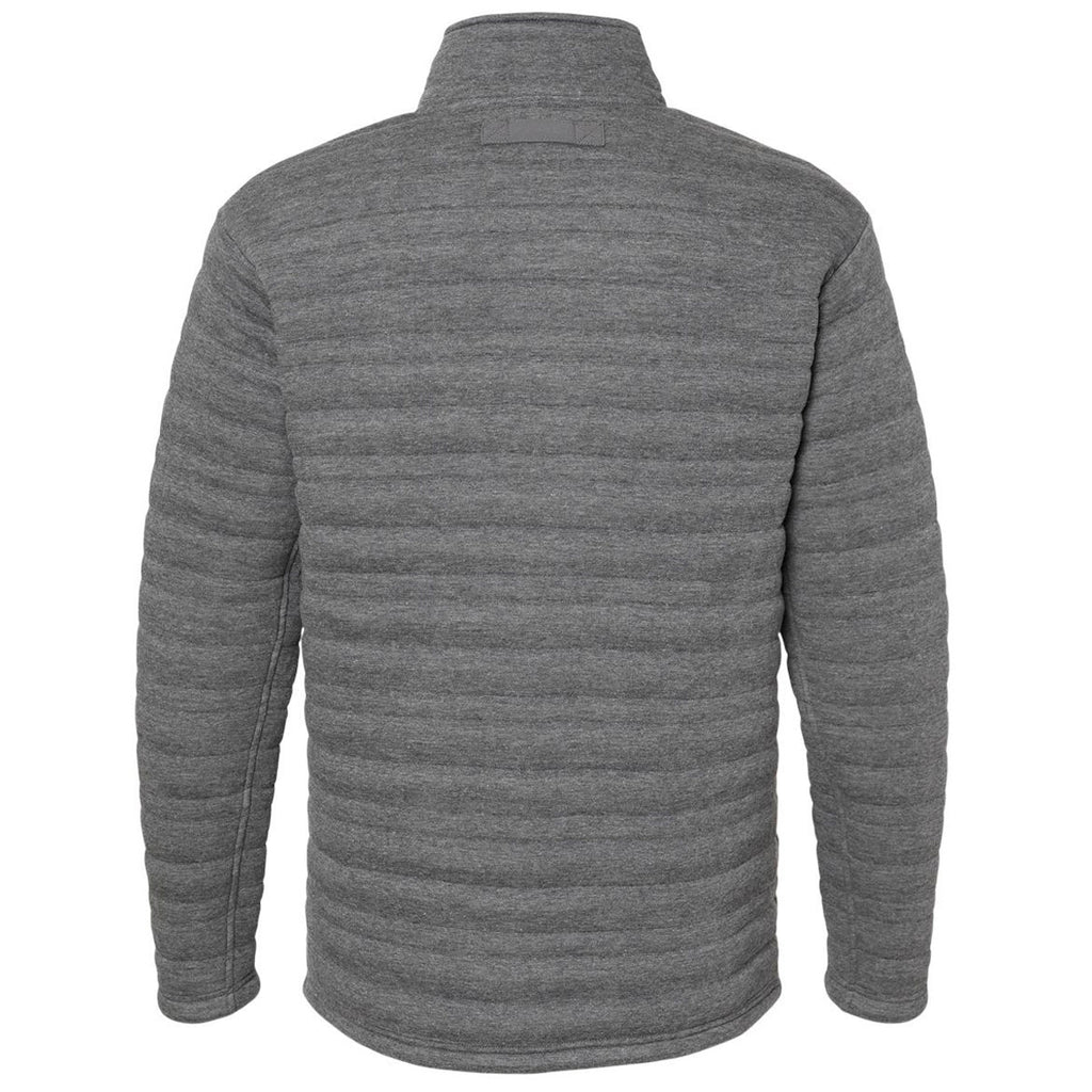 J. America Men's Charcoal Heather Horizon Snap Pullover