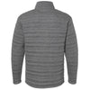 J. America Men's Charcoal Heather Horizon Snap Pullover