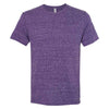 Jerzees Men's Purple Snow Heather Jersey Crew T-Shirt