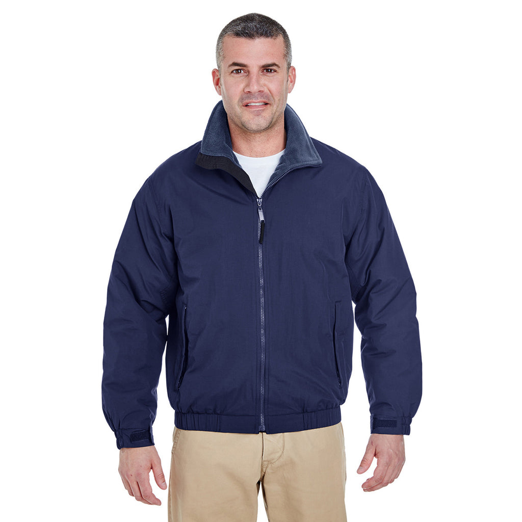 UltraClub Men's Navy/Navy Adventure All-Weather Jacket