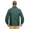 UltraClub Men's Forest Green Nylon Coaches' Jacket