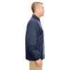 UltraClub Men's Navy Nylon Coaches' Jacket