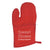 HIT Red Quilted Cotton Canvas Oven Mitt