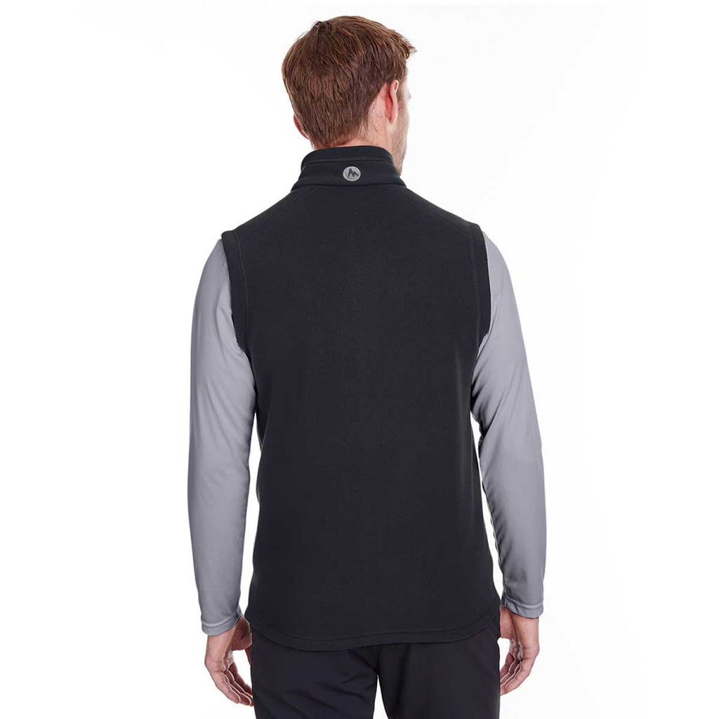 Marmot Men's Black Rocklin Fleece Vest