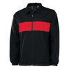 Charles River Men's Black/Red Striped Sideline Jacket