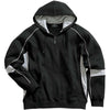 Charles River Men's Black/Grey/White Victory Hooded Sweatshirt