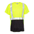 ML Kishigo Men's Lime Class 2 Black Bottom T-Shirt
