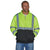 Charles River Unisex Lime/Black Quarter Zip High-Vis Sweatshirt