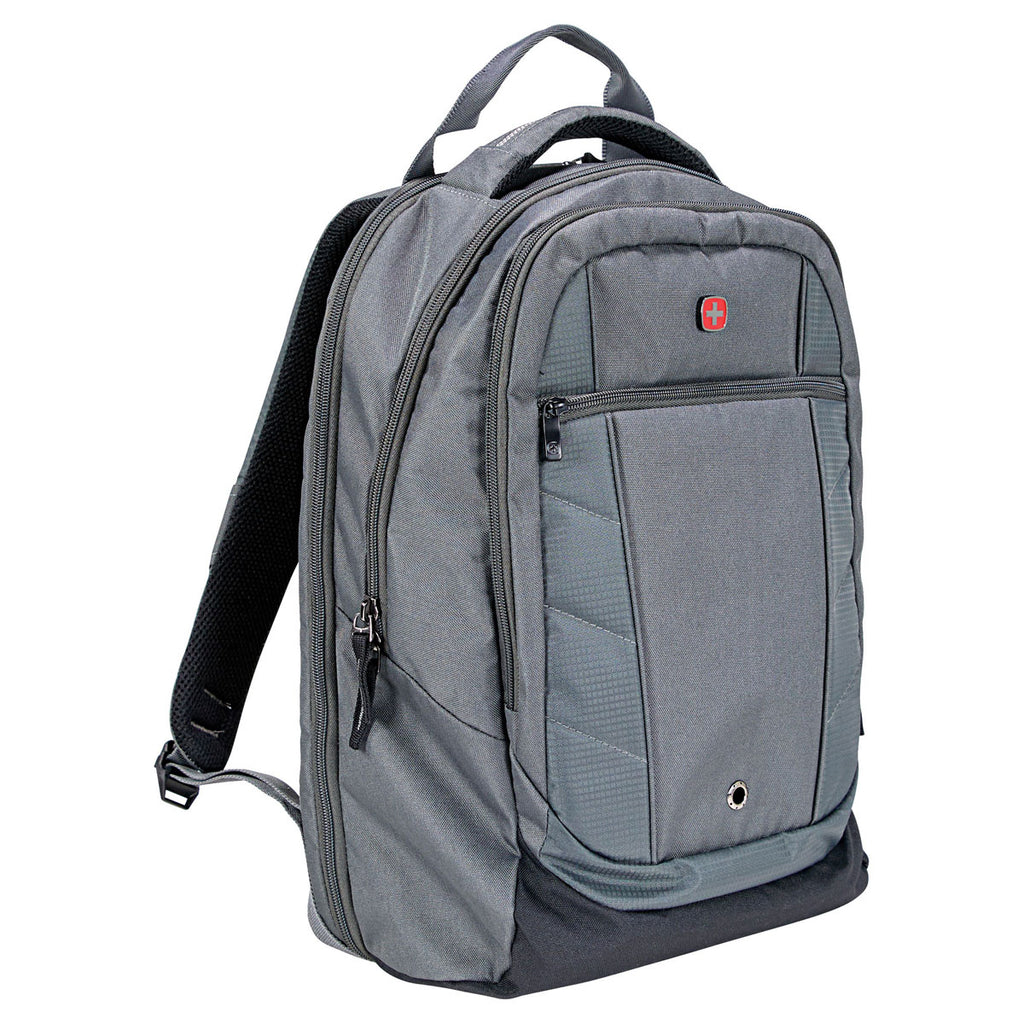 Wenger Grey Pro Check 17" Computer Backpack