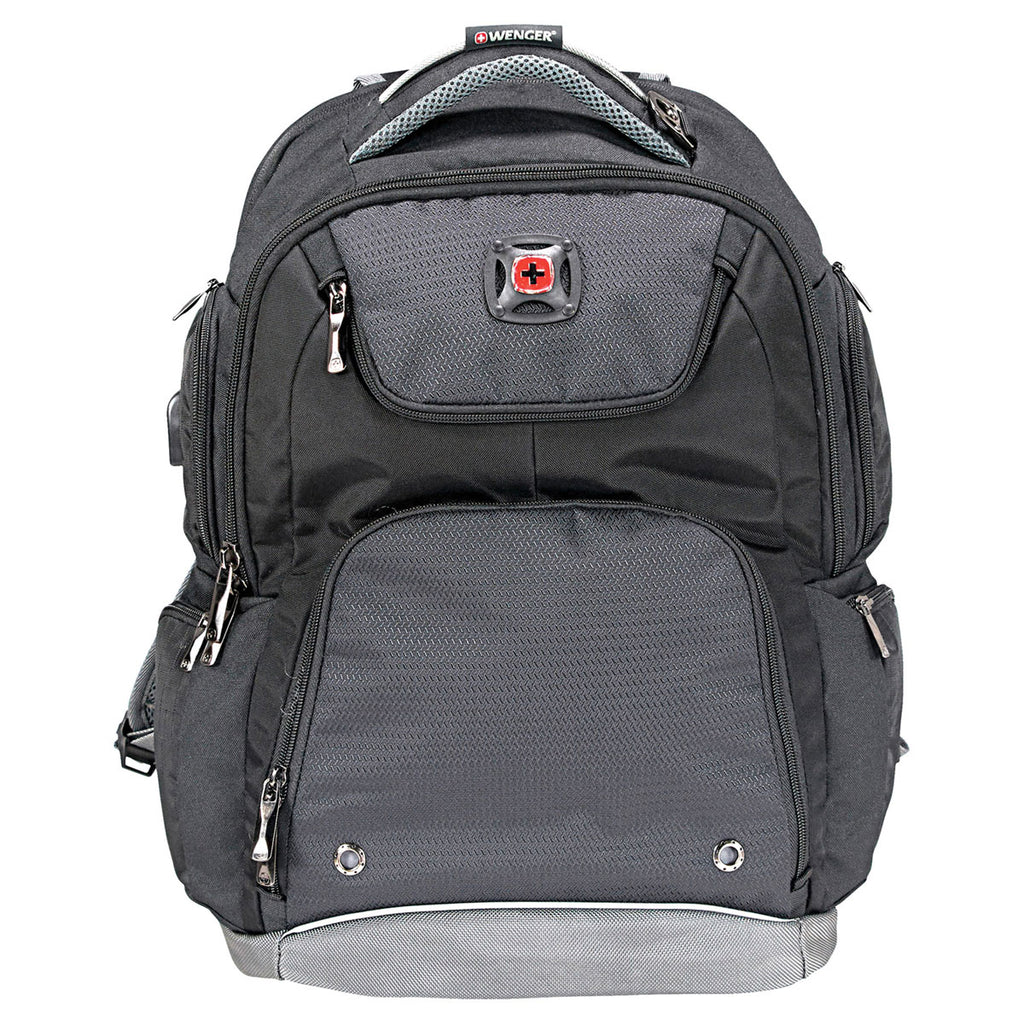 Wenger Black Odyssey Pro-Check 17" Computer Backpack