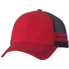 Sportsman Red/Navy Trucker Cap with Stripes
