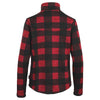 Landway Women's Red Kodiak Quarter Zip Sweater-Knit Fleece