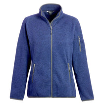 Landway Women's Heather Indigo Ashton Sweater Knit Fleece