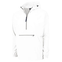 Charles River Men's White Pack-N-Go Pullover