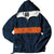 Charles River Unisex Navy/Orange Classic Charles River Striped Pullover