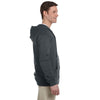 Jerzees Men's Black Heather 8 Oz. Nublend Fleece Full-Zip Hood