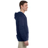 Jerzees Men's J Navy 8 Oz. Nublend Fleece Full-Zip Hood