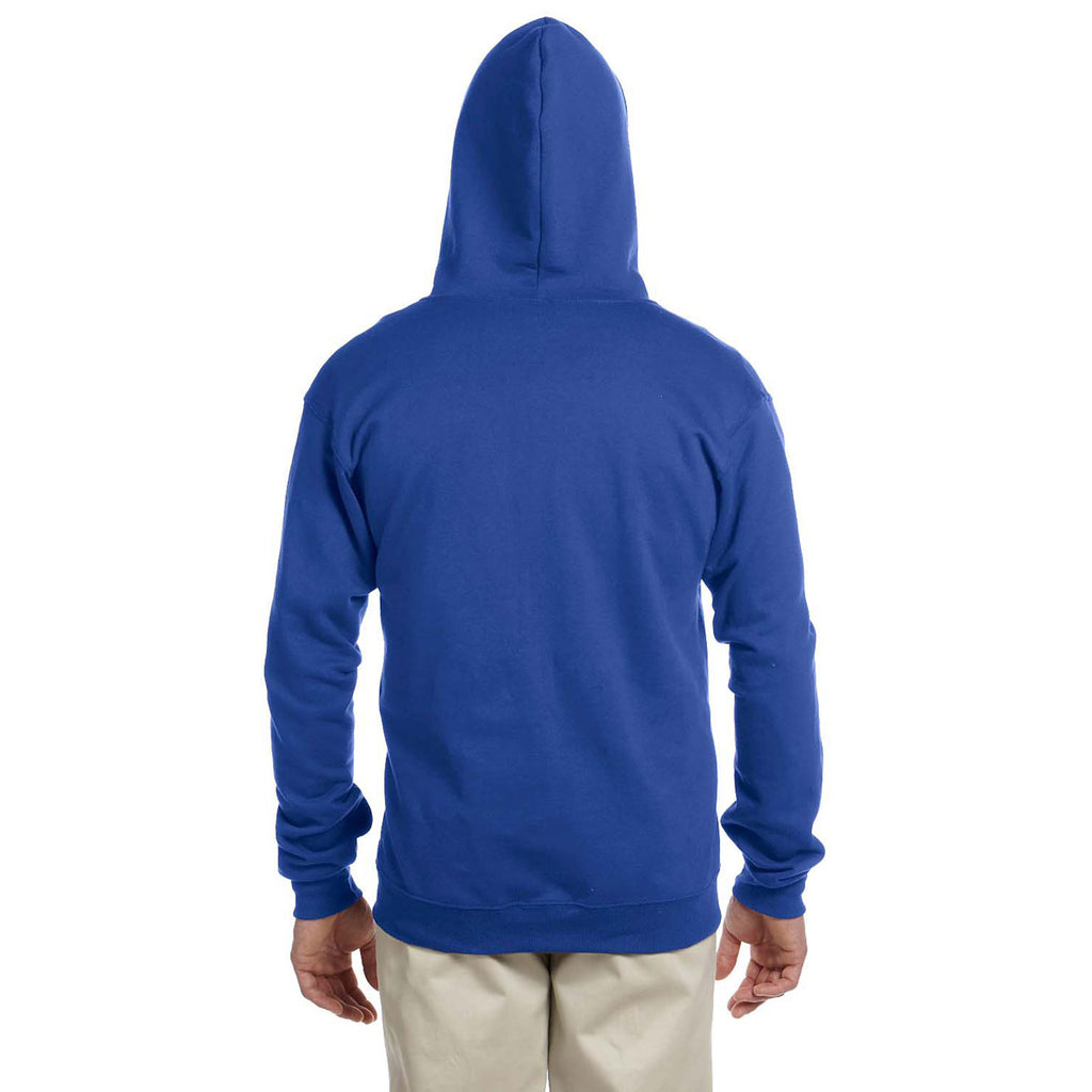 Jerzees Men's Royal 8 Oz. Nublend Fleece Full-Zip Hood