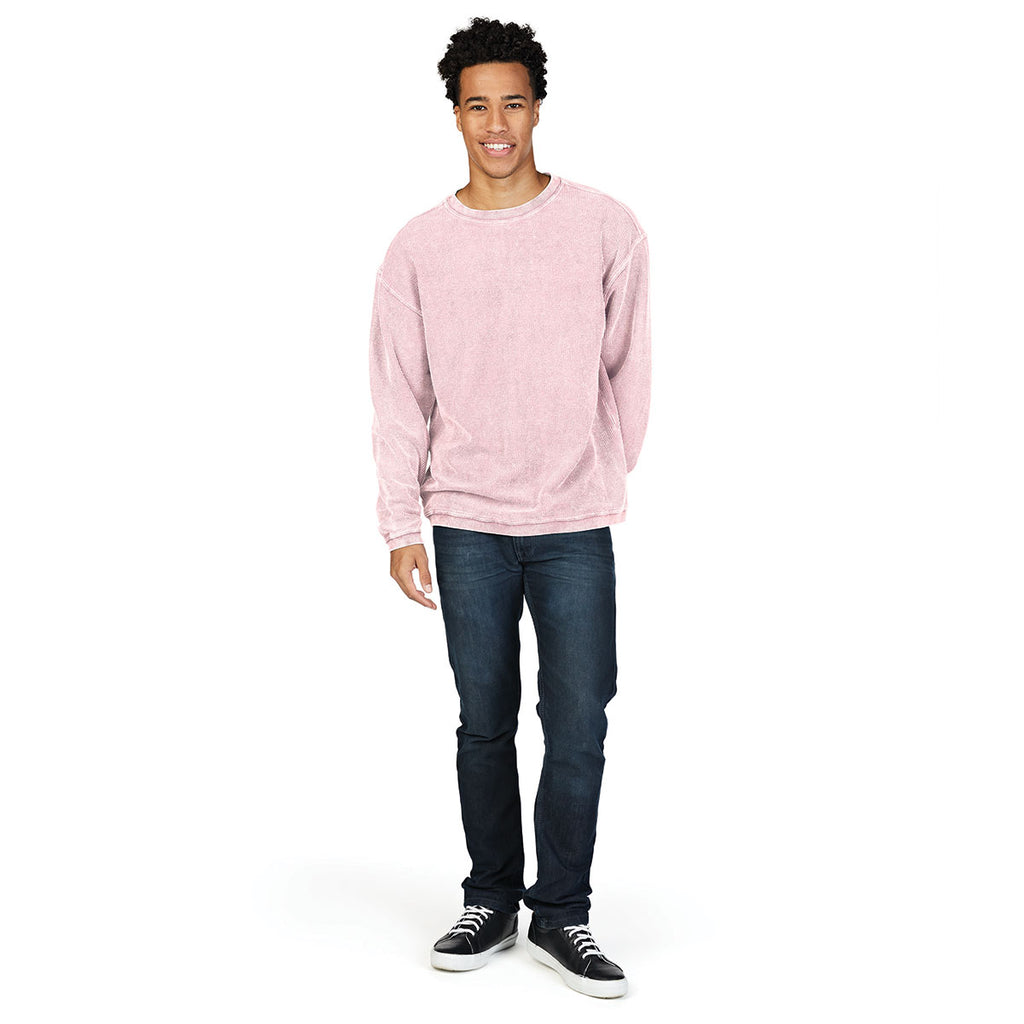 Charles River Men's Millennial Pink Camden Crew Neck Sweatshirt