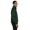 Jerzees Men's Forest Green 8 Oz. Nublend Quarter-Zip Cadet Collar Sweatshirt