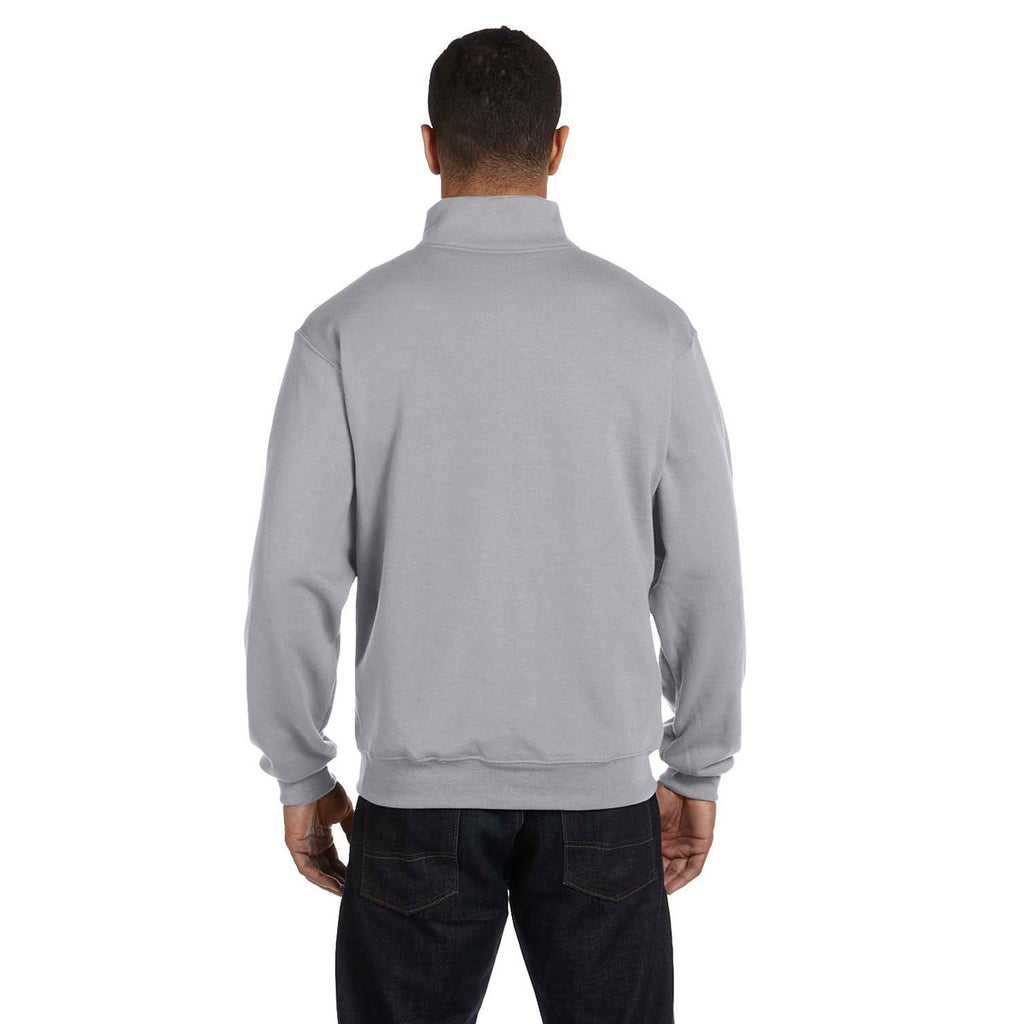 Jerzees Men's Oxford 8 Oz. Nublend Quarter-Zip Cadet Collar Sweatshirt