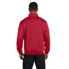 Jerzees Men's True Red 8 Oz. Nublend Quarter-Zip Cadet Collar Sweatshirt