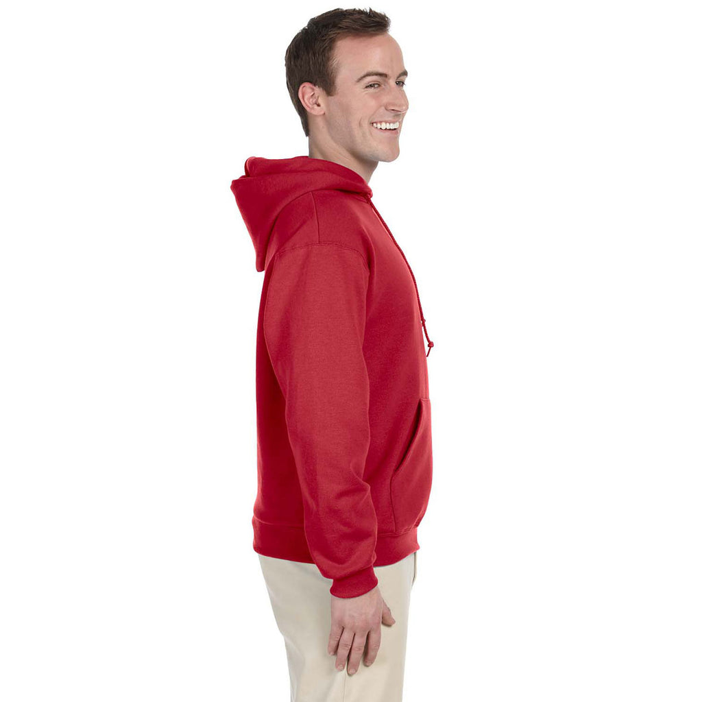 Jerzees Men's True Red 8 Oz. Nublend Fleece Pullover Hood