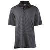adidas Golf Men's ClimaLite Black Classic Stripe S/S Polo
