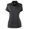 adidas Golf Women's ClimaLite Black Classic Stripe S/S Polo