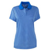 adidas Golf Women's ClimaLite Twilight Blue Classic Stripe S/S Polo