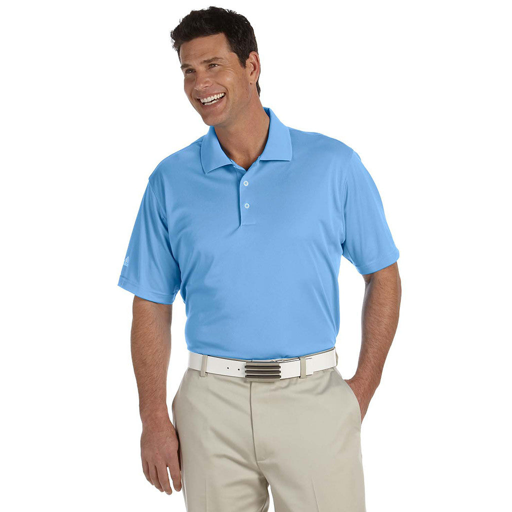 adidas Golf Men's ClimaLite Coast Blue S/S Basic Polo
