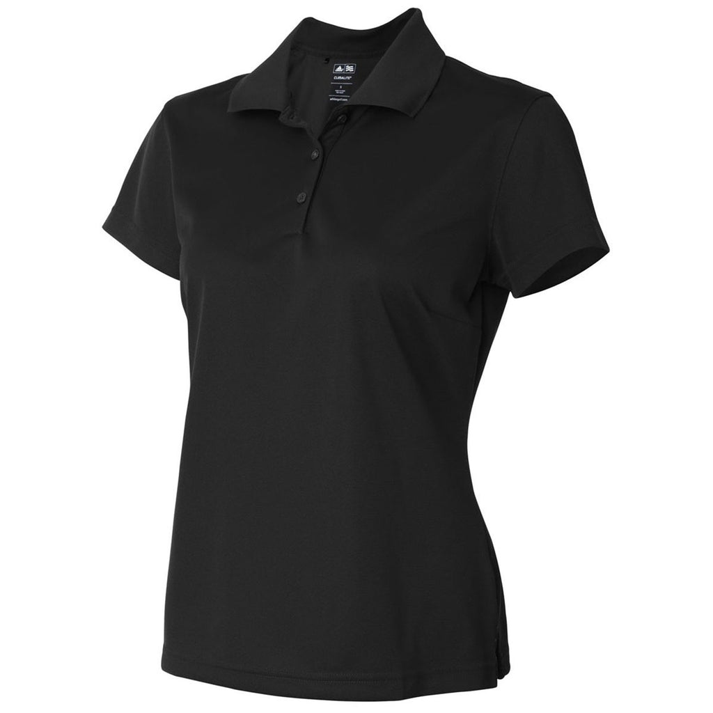 adidas Golf Women's Black/White Climalite Basic Sport Shirt