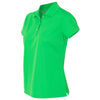 adidas Golf Women's Solar Lime/White Climalite Basic Sport Shirt