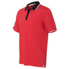 adidas Golf Men's Ray Red/Black/White Climacool Performance Colorblock Sport Shirt