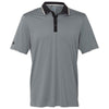 adidas Golf Men's Vista Grey/Black/Stone Climacool Performance Colorblock Sport Shirt