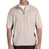 adidas Golf Men's ClimaLite Ecru Colorblock Half-Zip Wind Shirt