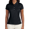 adidas Golf Women's Black ClimaLite Solid Polo