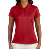 adidas Golf Women's Red ClimaCool Diagonal Textured Polo
