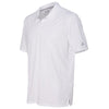 adidas Golf Men's White Gradient 3-Stripes Sport Shirt