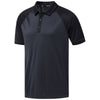 adidas Golf Men's Carbon/Black Climacool Jacquard Raglan Polo