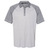 adidas Golf Men's Grey Two/Grey Three Climacool Jacquard Raglan Polo