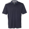 adidas Golf Men's Navy/White/Mid Grey Climacool 3-Stripes Shoulder Polo