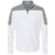 adidas Men's White/Grey Three Melange Lightweight Quarter Zip Pullover