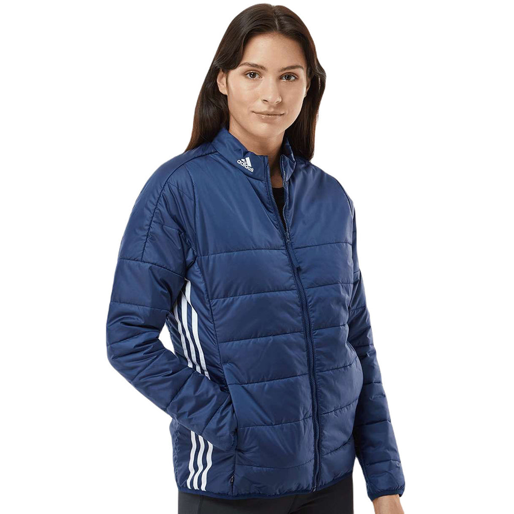 Adidas Women's Team Navy Blue Puffer Jacket