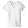 Alternative Apparel Women's White Runaway Blended Jersey V-Neck Tee