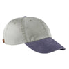 Adams Men's Stone/Navy 6-Panel Low-Profile Washed Pigment-Dyed Cap